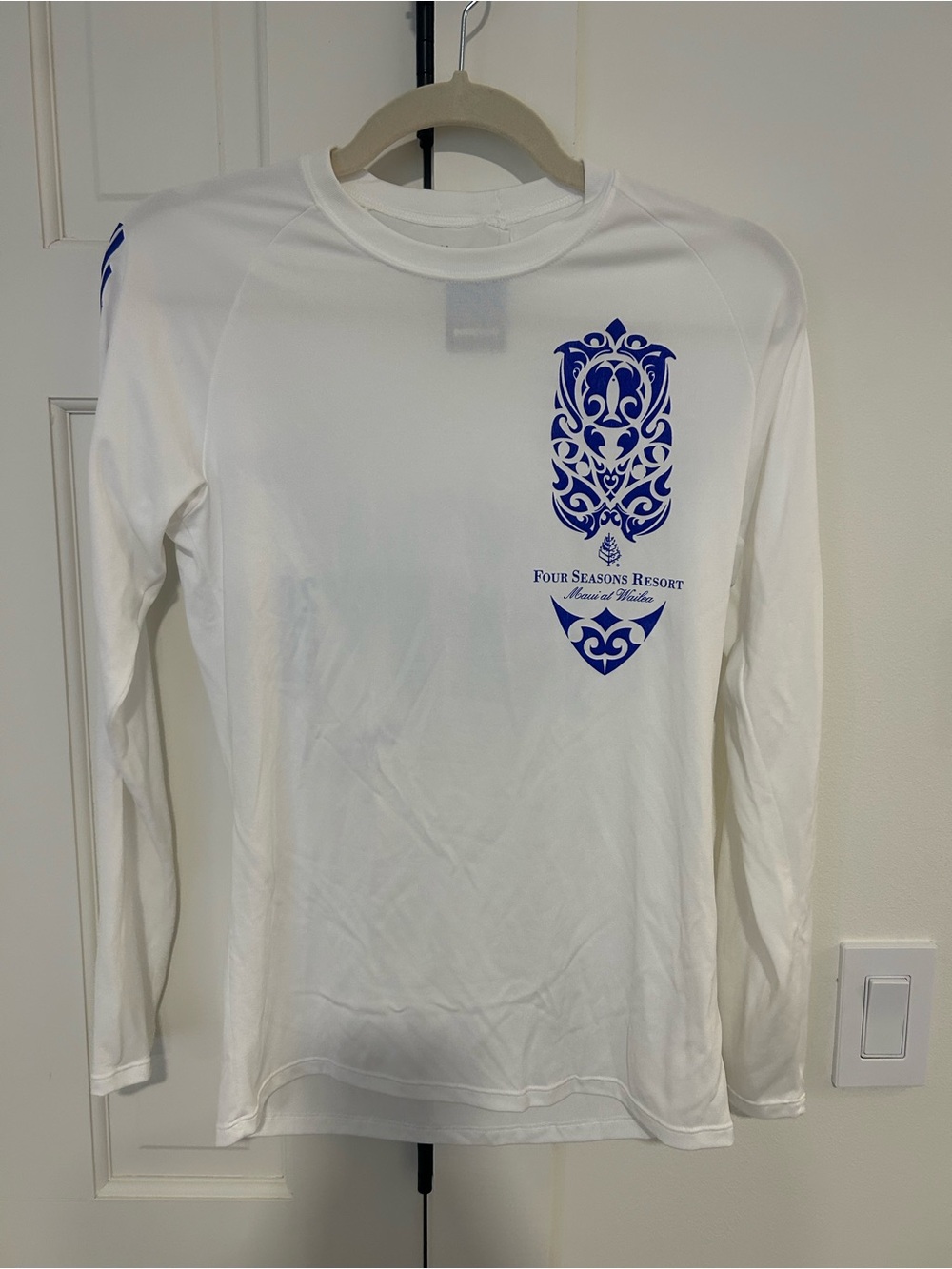 Patagonia White Performance Baselayer/Rashguard Tee